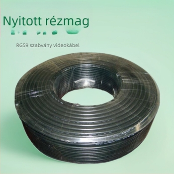 East River RG59 koaxiális kábel RF jelátvitelhez, PVC burkolat, ROHS tanúsított