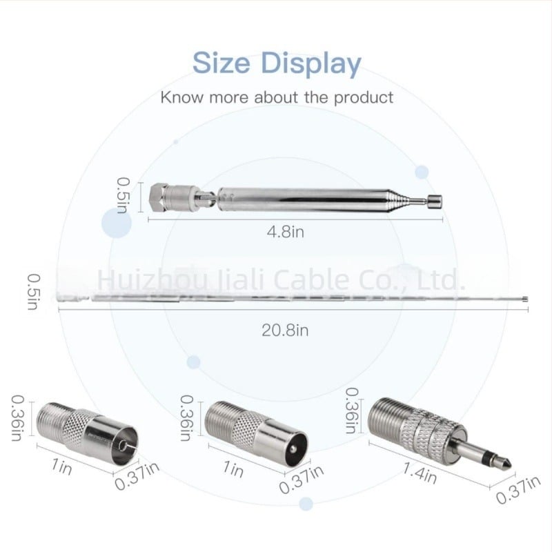 7120F kihúzható rudas FM antenna, négy részes készlet