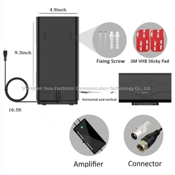 Qiyuntong HDTV beltéri digitális TV antenna, DTMB földhullám vétel, ATSC-kompatibilis