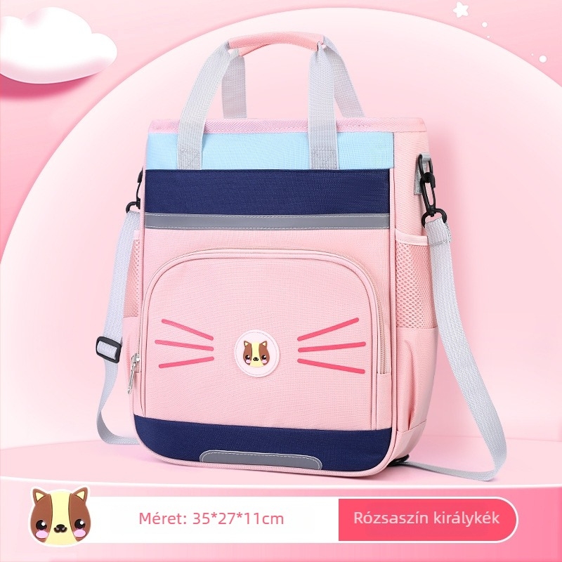 Cooloni Oxford vászon válltáska általános iskolásoknak – gerincvédelem, terheléscsökkentés, lélegző anyag, karikatúra minta, uniszex