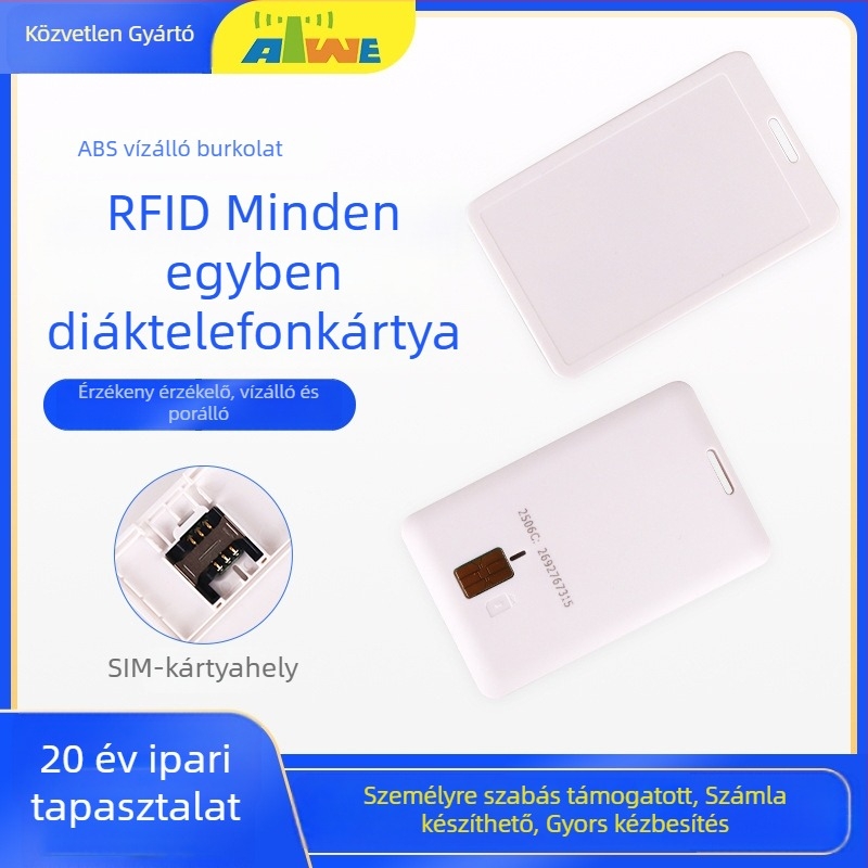 Egyetemi campusz ID-kártya SIM-kártya nyílással és RFID 13.56 MHz M1 - Antwei ATWE-99-0001-020
