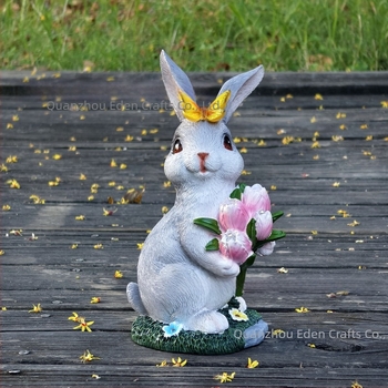 Nyuszi kert dísz — gyanta, Eden, modern művészeti stílus