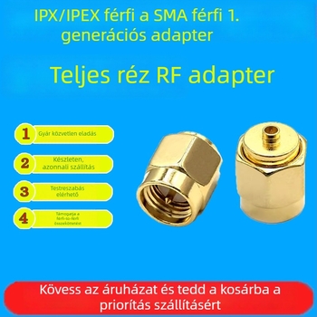 Vincent IPX/IPEX férfi– SMA férfi RF adapter, 1. generációs réz tesztfej