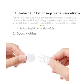 AirTag védőtok macska nyakörvéhez, anti-lost nyomkövetés és szabályozható fulladás elleni védelem