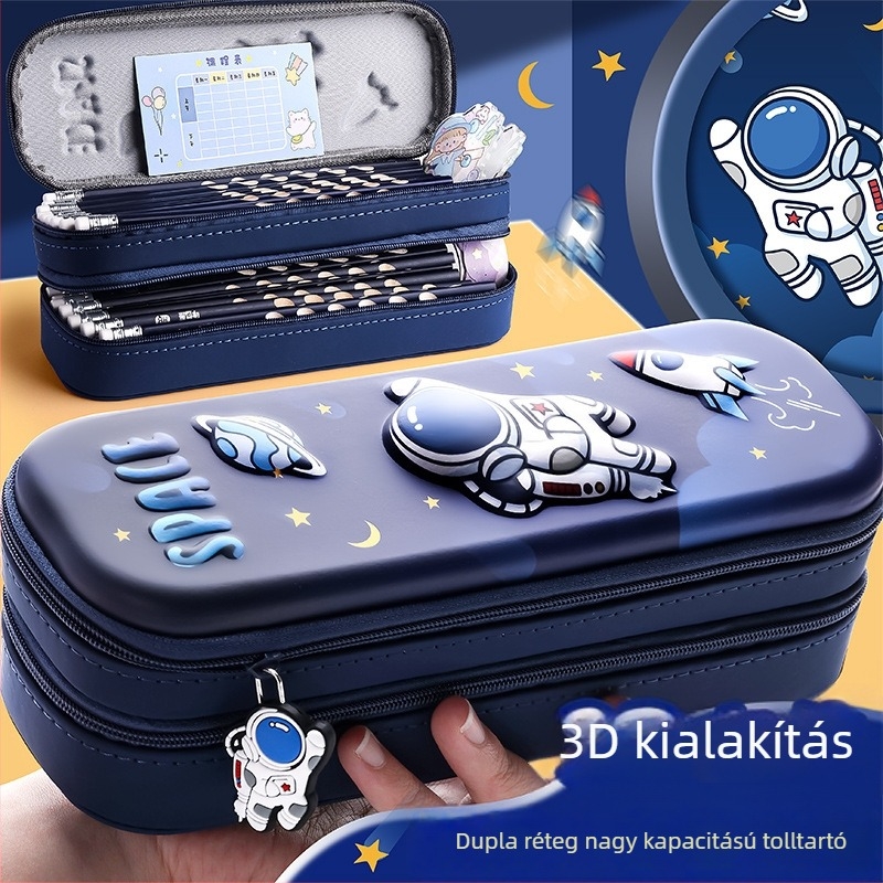 Kaba Bear 3D tolltartó, EVA, koreai stílus, kétoldalas, uniszex