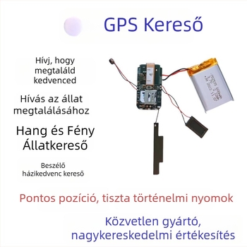 4G GPS tracker háziállatoknak, 5 m pontosságú GPS, 15 napos üzemidő, IP67 vízálló, több riasztási mód