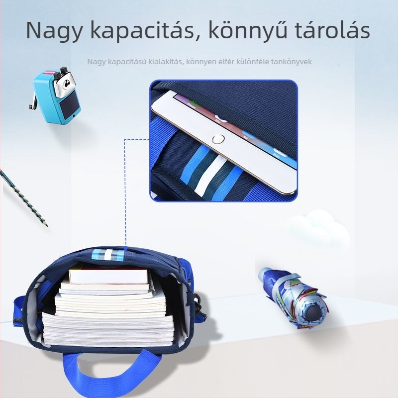 Bőr tanuláshoz való táska általános iskolásoknak - ultra könnyű, uniszex, külső képzésekre, modern stílus