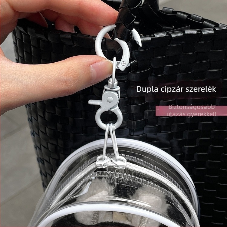 Tároló függő táska, kocka alakú PVC, többfunkciós, utazáshoz, modell LS25005-2