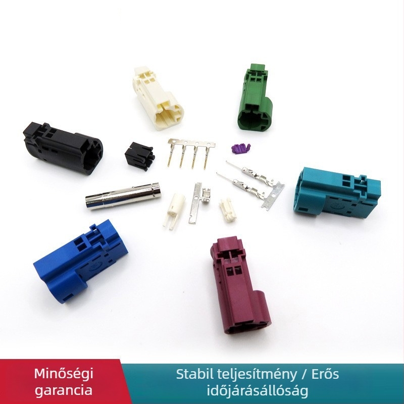 Autóipari nagysebességű csatlakozó HSD LVDS4+2, 6 tű, réz izolátor