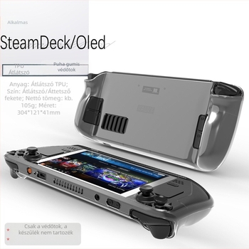 Steam Deck védőház — TPU puha szilikon és tároló kiegészítők egyben
