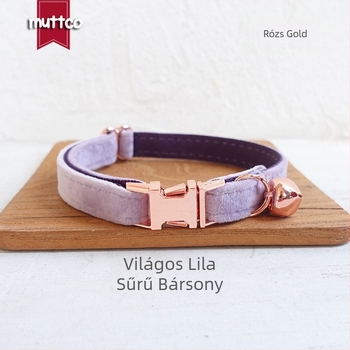 Macska nyakörv masnival – muttco, poliészter, Color Block mintázat