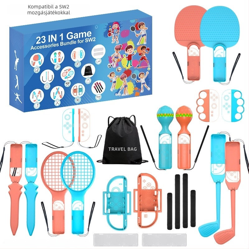 Switch2 Gen 23-in-1 mozgásos sportkészlet (Switch2 gazdával kompatibilis, Joy-Con2 fogantyú, ABS anyag, eredeti játék szoftver)
