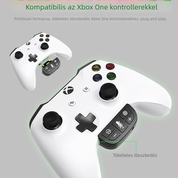 Xbox One kontrollerhez konverter hangosítóval és fejhallgatóadapterrel (ABS)