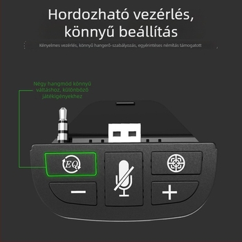 Xbox One kontrollerhez konverter hangosítóval és fejhallgatóadapterrel (ABS)