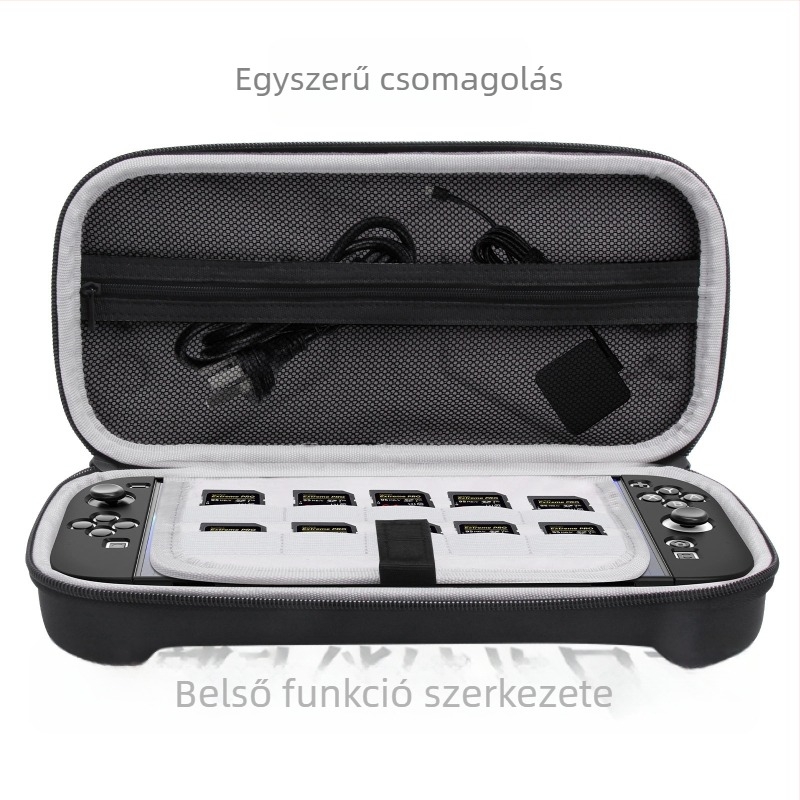 Switch 2 kézi hordozó táska – EVA bőr textúra, PU+EVA anyag