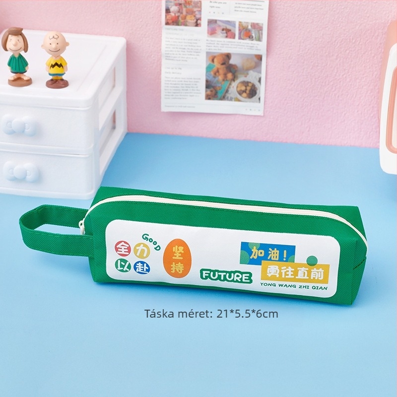 Hangsu vászon tolltartó, koreai stílusú, általános használatra, IP licenc nélkül