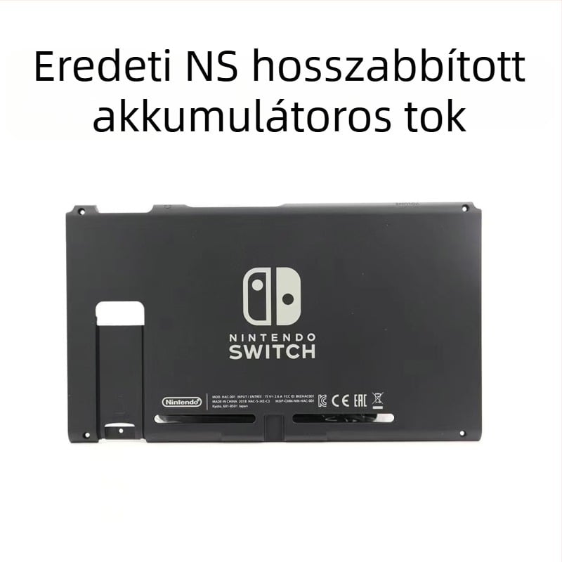 Nintendo Switch elülső keret és hátsó burkolat javítóalkatrész, hosszú üzemidejű verzió, műanyag