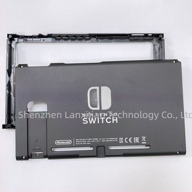 Nintendo Switch elülső keret és hátsó burkolat javítóalkatrész, hosszú üzemidejű verzió, műanyag
