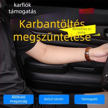 Vezetőoldali autókarosszék könyöktámasz magasságnövelő párnával (Műanyag, 0.5 kg, univerzális illeszkedés)