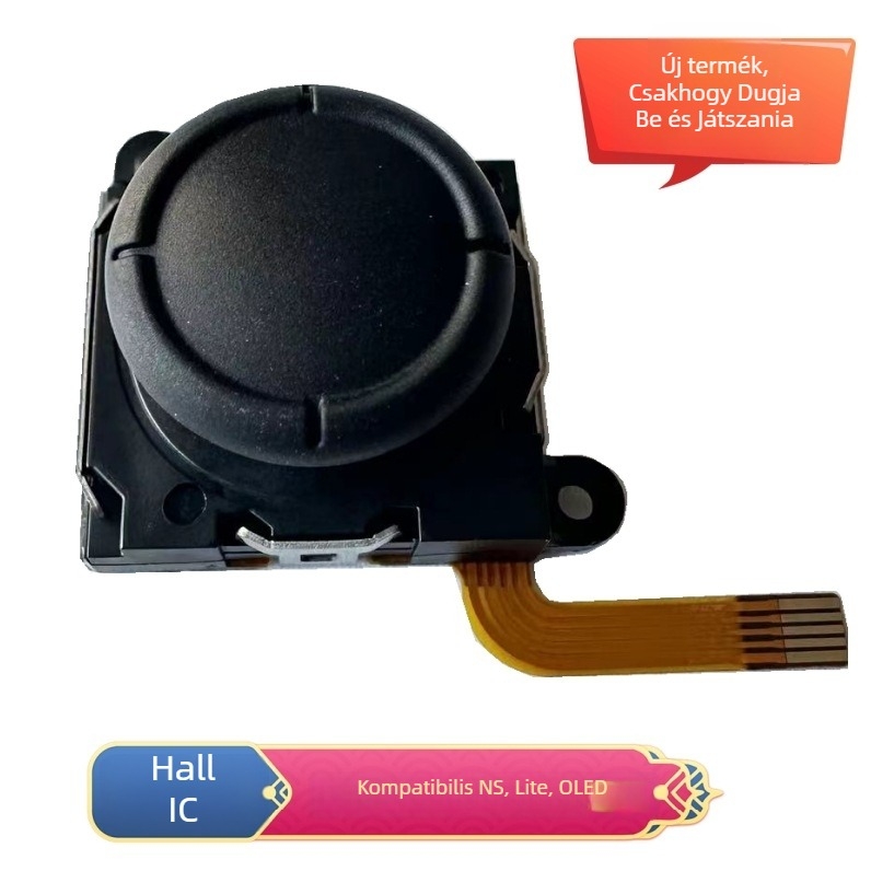 Nintendo Switch Hall-érintés joystick, kompatibil Switch/NS Lite/OLED — csatlakozás Socket, FPC anyag, súly 2 g