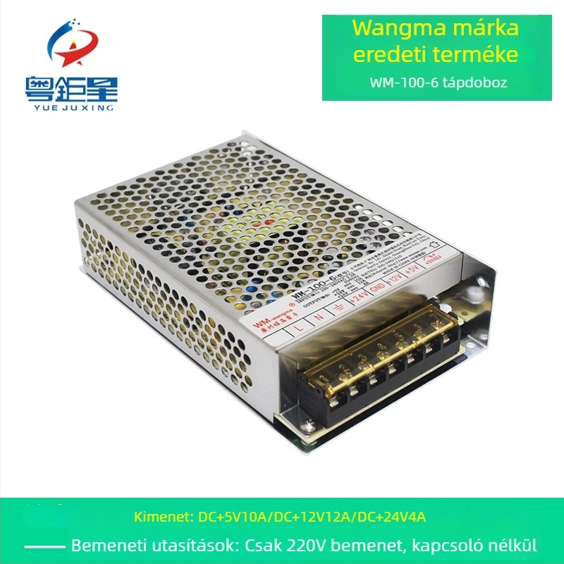 WM-100-6 baba gép tápegység, 24V/12V/5V, Vas, 0,4 kg