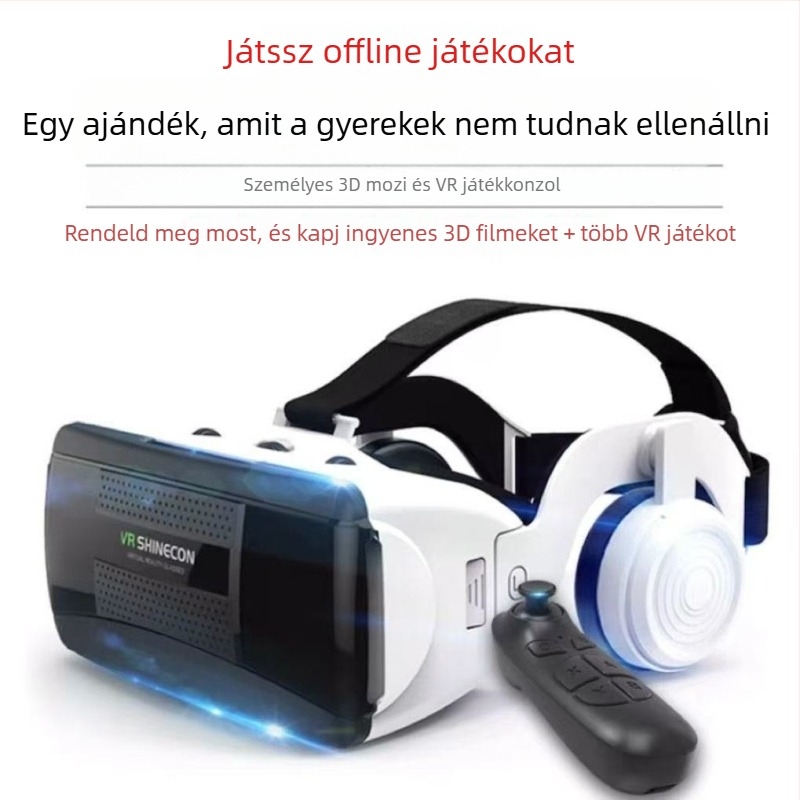Okos szemüveg játékokhoz, magával ragadó VR élmény, műanyag keret, polárszűrős lencsék