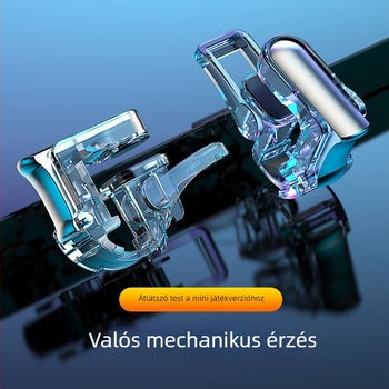 GT01 vezeték nélküli mini játékvezérlő okostelefonokra, PC+Zn ötvözet gombokkal, univerzális okostelefon-interfész, kompatibil Apple és Android eszközökkel, rezgésmentes.