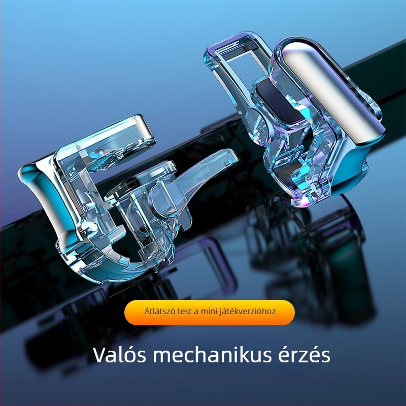 GT01 vezeték nélküli mini játékvezérlő okostelefonokra, PC+Zn ötvözet gombokkal, univerzális okostelefon-interfész, kompatibil Apple és Android eszközökkel, rezgésmentes.