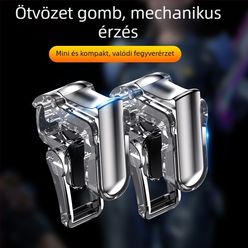 GT01 vezeték nélküli mini játékvezérlő okostelefonokra, PC+Zn ötvözet gombokkal, univerzális okostelefon-interfész, kompatibil Apple és Android eszközökkel, rezgésmentes.
