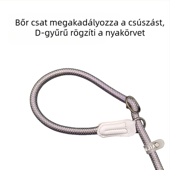 Nagytestű kutyák számára állítható kiképző póráz, anti-húzás funkcióval és kényelmes fogantyúval