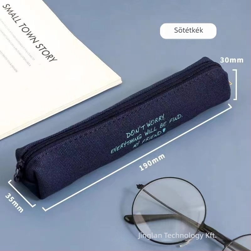 Hordozható mini ceruzatartó tanulóknak, vászonból, textil stílus, általános használat, IP-engedély nélkül