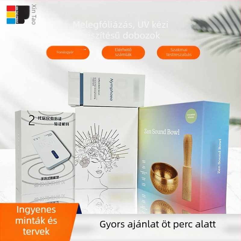 Xintao UV gilding kézzel készített szappan csomagoló doboz – könyv alakú papírdoboz, 250 g/m², dombornyomás, UV nyomtatás