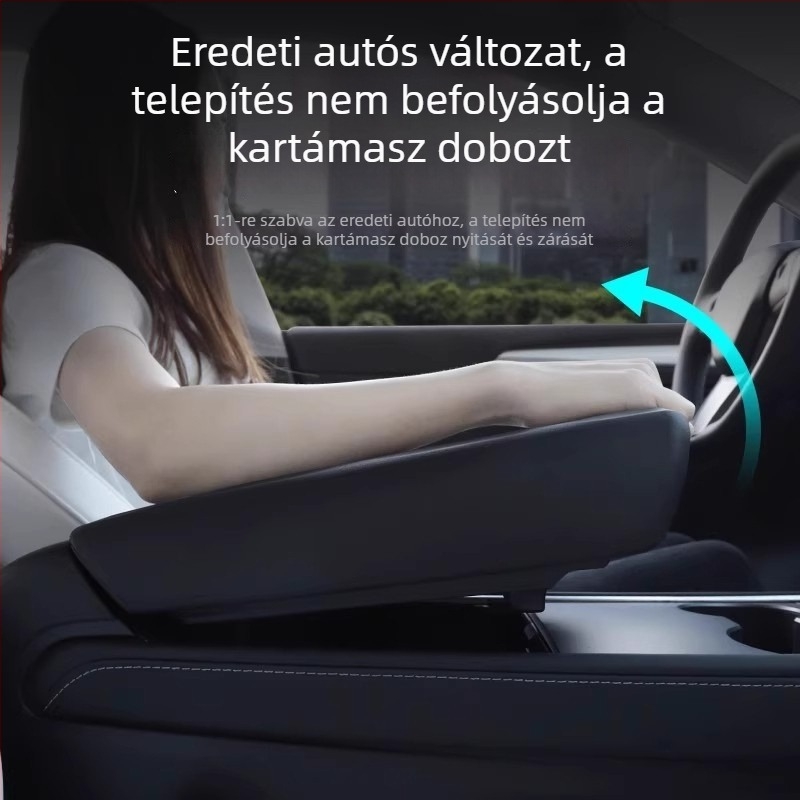 Tesla Model 3/Y központi konzol védőburkolat, TPE belső átalakítási kiegészítő