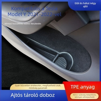 Tesla Model Y ajtó tároló doboz, műanyag belső rekesz, vízálló