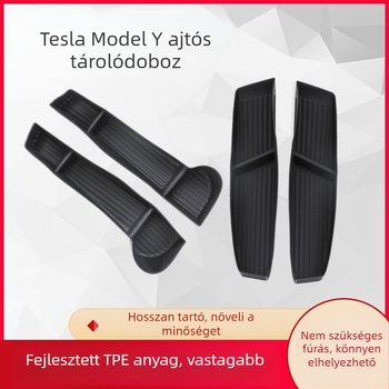 Tesla Model Y ajtó tároló doboz, műanyag belső rekesz, vízálló