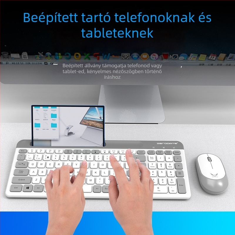 X908 Bluetooth vezeték nélküli billentyűzet és egér szett — 1200 DPI, ergonómikus, Bluetooth a billentyűzethez és egérhez