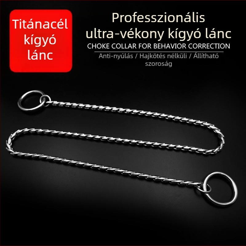Meianju rozsdamentes acél P‑lánc, versenyképes osztály, korrekciós lánc és vontató kötél kutyához, nyakörv