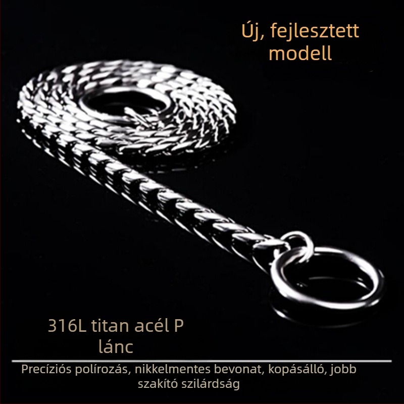 Meianju rozsdamentes acél P‑lánc, versenyképes osztály, korrekciós lánc és vontató kötél kutyához, nyakörv