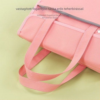 Általános iskolás diákoknak készült művészeti táska cipzárral, magas rugalmasságú PVC, Modell 6080, különleges forma