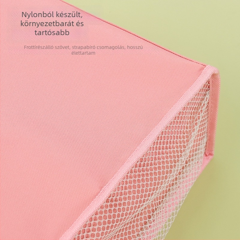 Általános iskolás diákoknak készült művészeti táska cipzárral, magas rugalmasságú PVC, Modell 6080, különleges forma