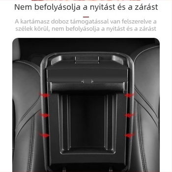 Tesla Model Y kartámasz tárolófedél – ABS anyag, Központi konzol védőfedél, Termékkód 007