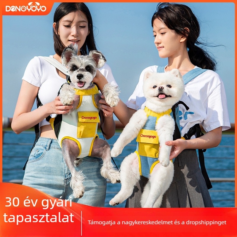 Könnyű elülső hordozó hátizsák állatok számára, sétákhoz, kutyáknak és macskáknak