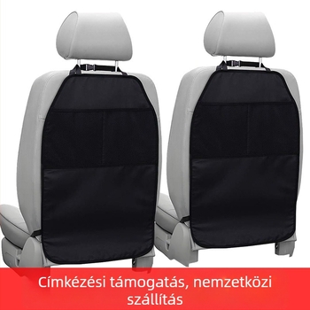 Autóülés anti-kopp párna, ülés párna és hátsó tárolótáska — univerzális illeszkedés, minden évszakban, akasztó készlet, töltelék nélkül