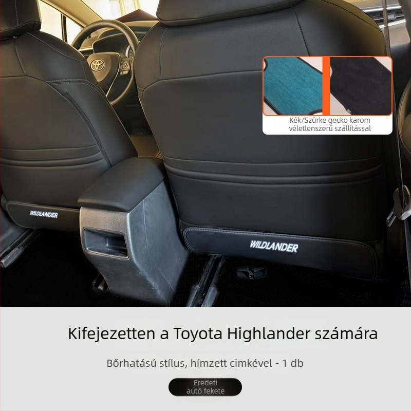 Special Toyota Wilanda hátsó ülés védő párna, hímzett gecko láb motívummal, mikroszálas bőr, minden évszakra, kód Wldft