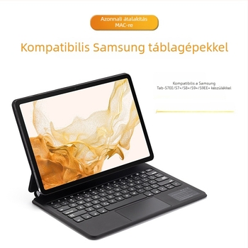 Mágneses Bluetooth billentyűzet Samsung Galaxy Tab S7 FE, S7+, S8+, S9+ (12,4 hüvelyk)