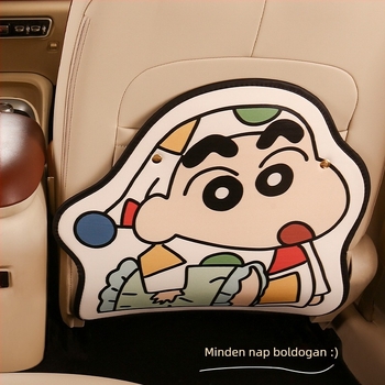 Négy évszakos általános PU autóülés hátpárna, Cartoon mintával, szivacstöltet, Cow Mom Craft