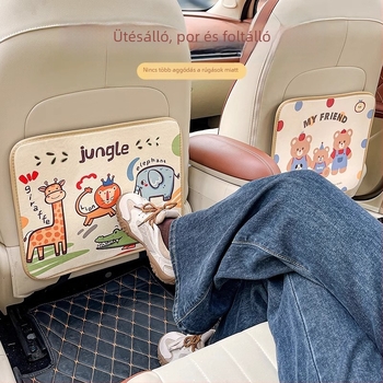 Autó hátsó ülés védő párna gyermekeknek – univerzális belső kiegészítő, alumíniumfólia, ütés elleni védelem