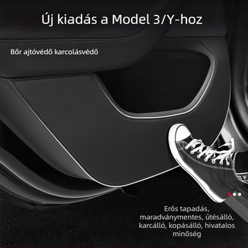 Tesla Model 3/Y bőr ajtó küszöb panel - egész éves használat, tömítőhabos töltet, Ben-Fuhe AL1021751576