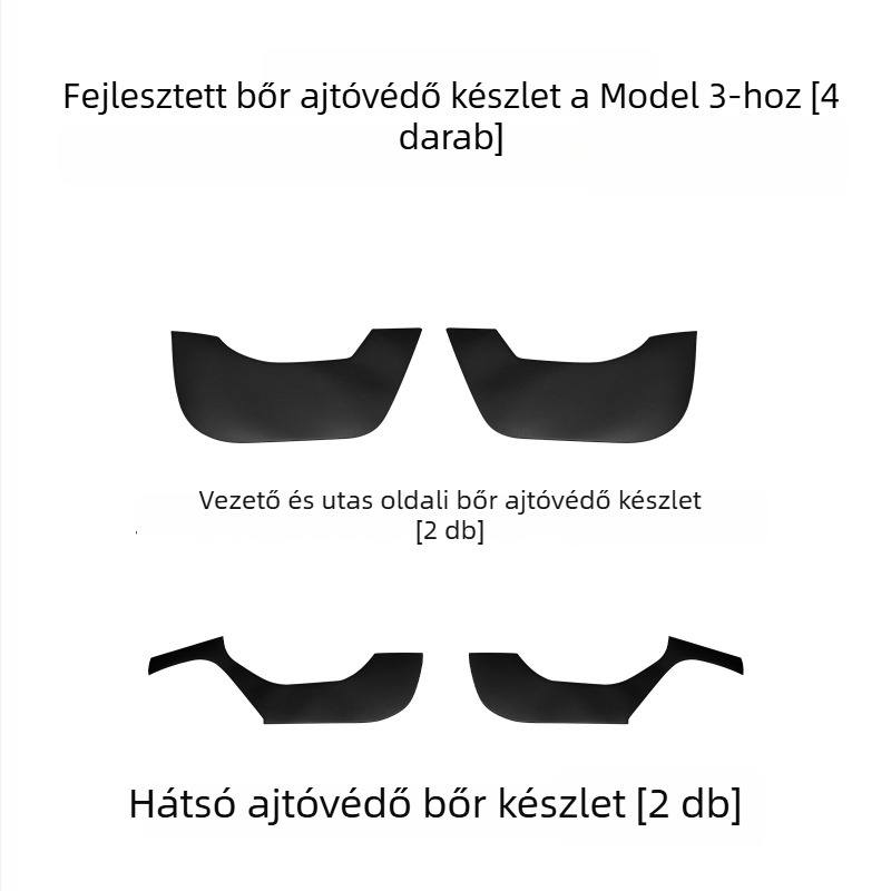 Tesla Model 3/Y bőr ajtó küszöb panel - egész éves használat, tömítőhabos töltet, Ben-Fuhe AL1021751576