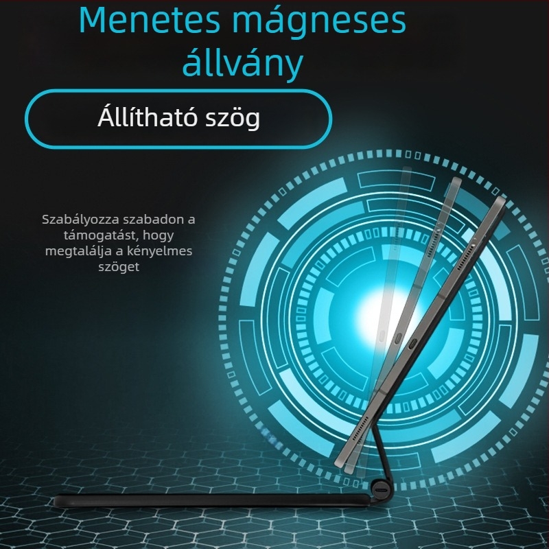 Levitatív mágneses vezérlésű intelligens billentyűzet Samsung Tab S7/S8/S9/S9 FE tablethez, 11–12,4 hüvelyk